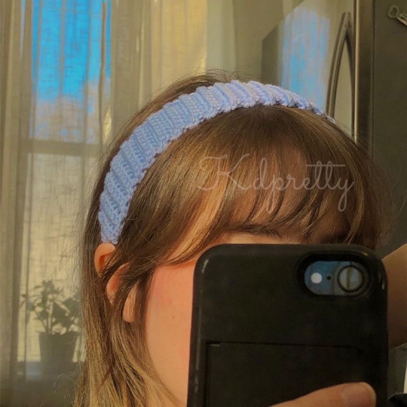 Băng đô cài tóc len handmade - Crochet headband Madebybeem