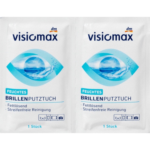 Khăn lau kính Visiomax, lau sạch nhờn vân tay bụi bẩn trên mắt kính