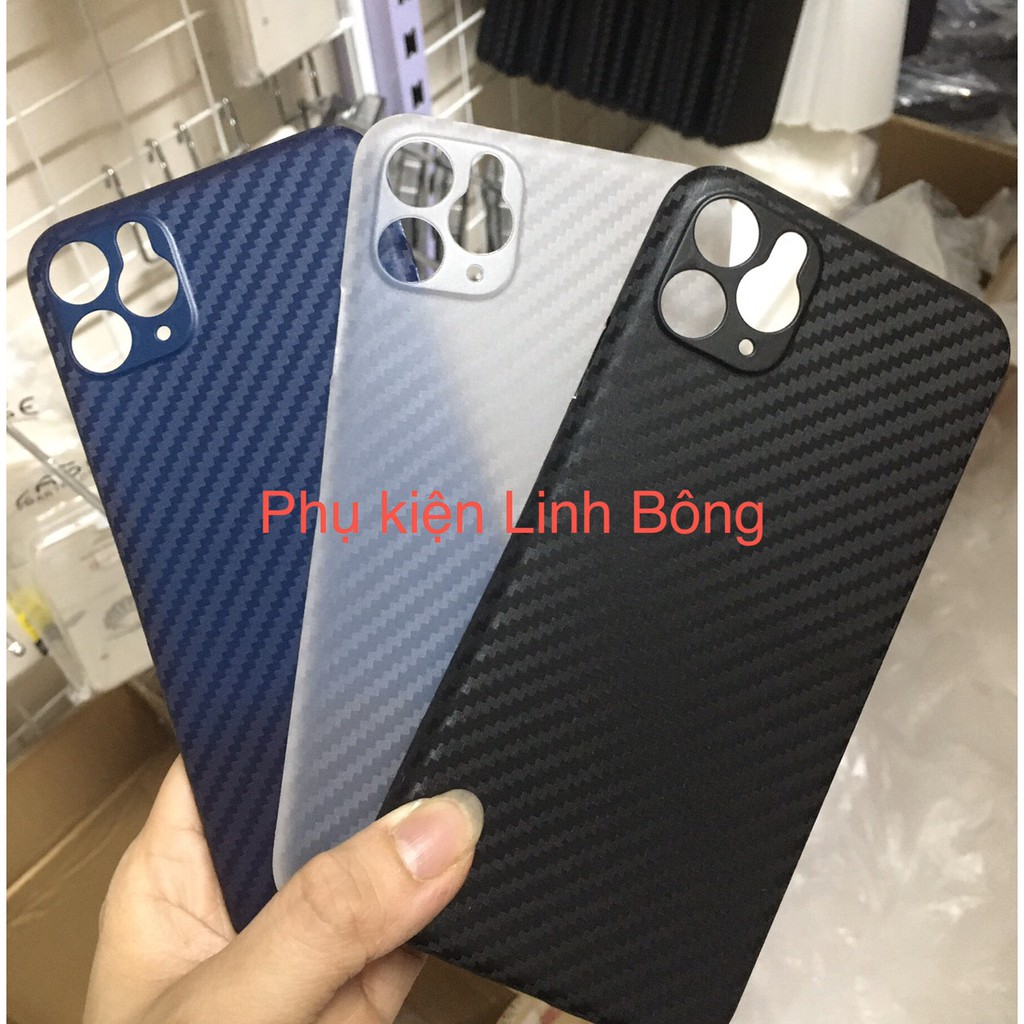 (Free ship 50K) ốp lưng iphone siêu mỏng vân cacbon