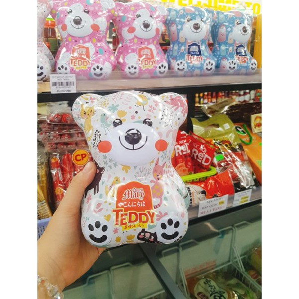 KẸO SOCOLA GẤU HỘP THIẾC TEDDY