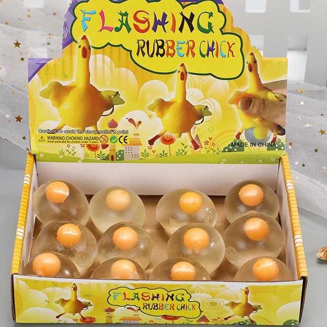 Đồ chơi bóp gudetama quả trứng gà trút giận 1 lòng đỏ squishy mochi