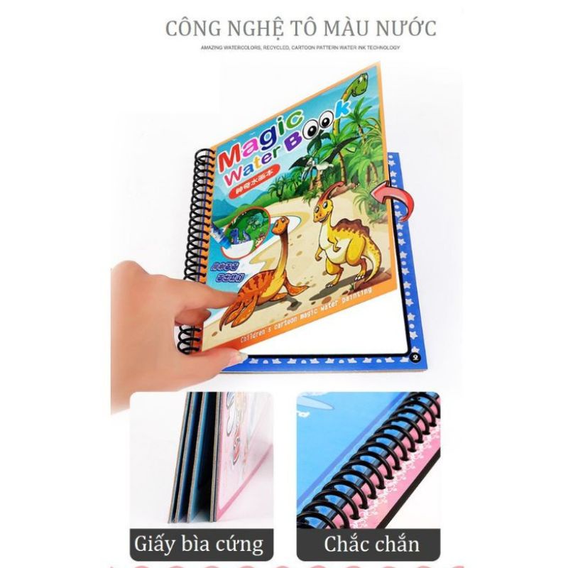 Tranh ma thuật tô màu nước nhiều chủ đề cho bé phát triển trí tuệ BBTOYS 90