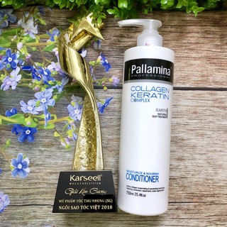 DẦU XẢ PALLAMINA COLLAGEN KERATIN MỀM MƯỢT PHỤC HỒI TÓC KHÔ HƯ TỔN 750ML