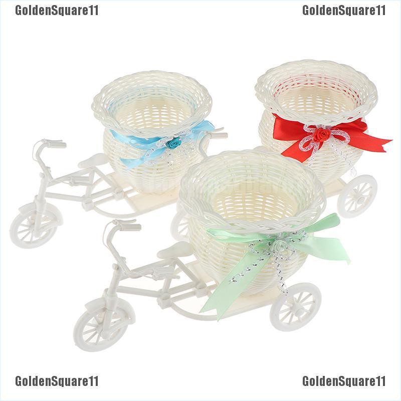 Giỏ Hoa Đan Mây Hình Chiếc Xe Đạp Độc Đáo Trang Trí Tiệc Cưới / Sân Vườn