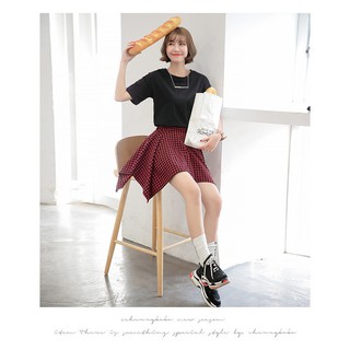 Áo Thun Cổ Tròn Basic Ngắn Tay
