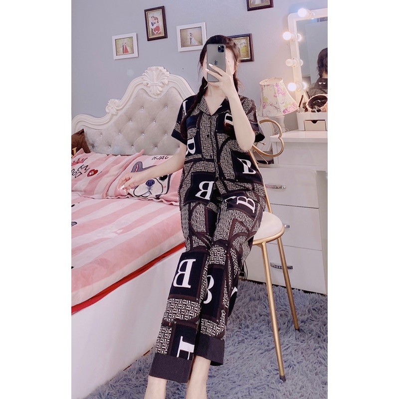 Bộ Lụa Cao Cấp Tay Ngắn Quần Dài