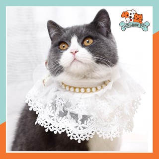Yếm Choàng Cổ Ren Xinh Xắn cho Chó Mèo Thú Cưng