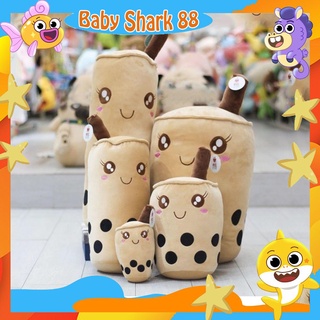 Gấu Bông Trà sữa, Gối ôm Trà Sữa, Chất Liệu Bông Cao Cấp Mềm Mịn, Siêu Cute