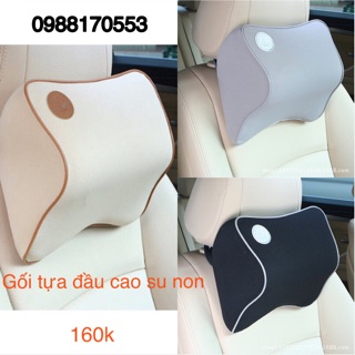 Gối tựa đầu cao su non vải nỉ
