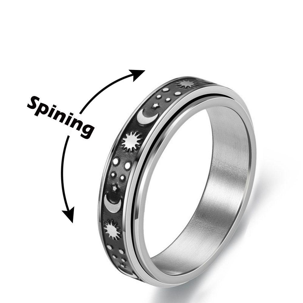 Nhẫn Thời Trang Nam Nữ Chất Liệu Thép Không Gỉ Độc Đáo