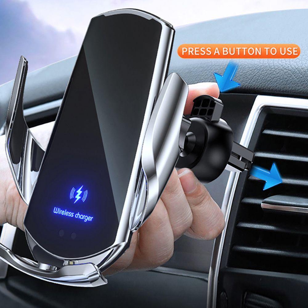 Giá Đỡ Điện Thoại Kiêm Sạc Nhanh Không Dây 15W Cho Xe Hơi
