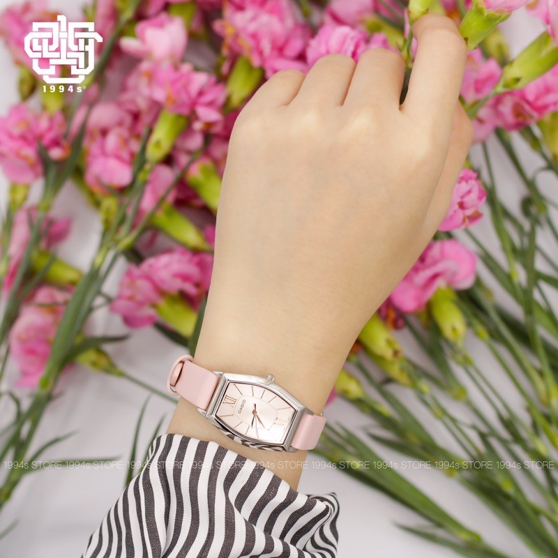 Đồng hồ nữ Casio LTP-E167L-4A dây da thật, chống nước 30m, size 22.5mm, hàng chính hãng