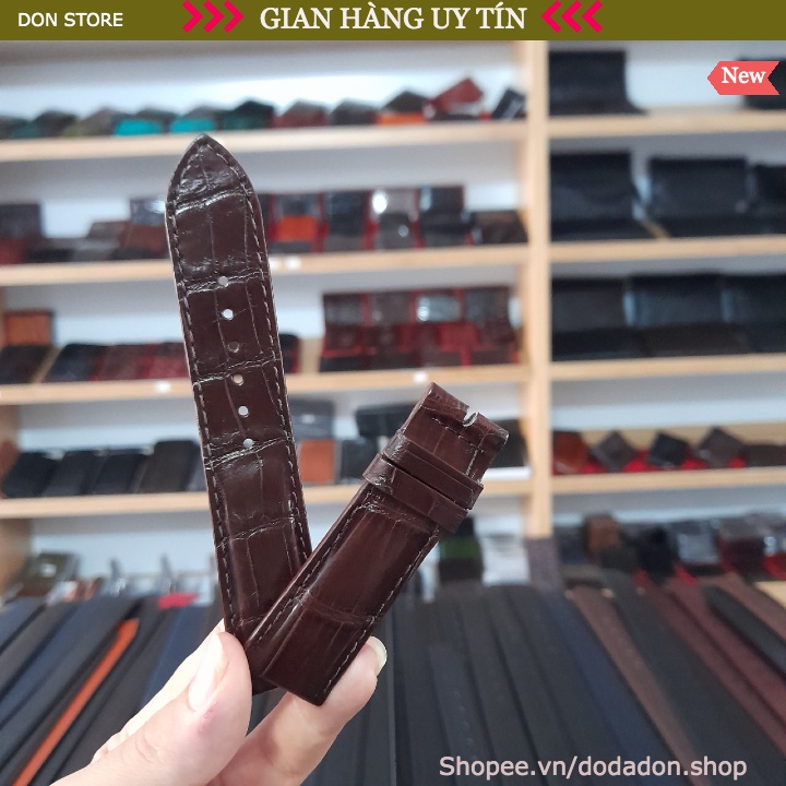 [Buôn,Sỉ,Lẻ] Dây Đồng Hồ Da Cá Sấu Thật Đủ SIZE (Ko kèm đầu khóa)