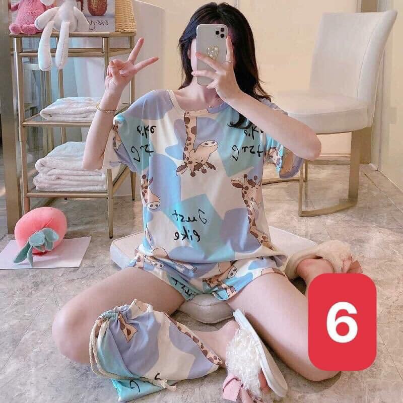 [CÓ ẢNH THẬT] Bộ Đồ Ngủ Nữ Siêu Hot Mùa Hè Cộc Tay Dễ Thương Chất Liệu Mềm Mịn, Thoáng Mát, Giá Rẻ | BigBuy360 - bigbuy360.vn