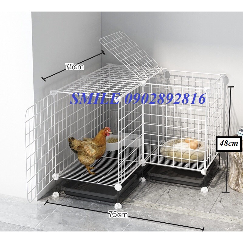 [TẶNG VÒNG CỔ] COMBO CHUỒNG, LỒNG LƯỚI THÉP CHO CHÓ MÈO THÚ CƯNG ĐA NĂNG Kèm Khay Vệ Sinh