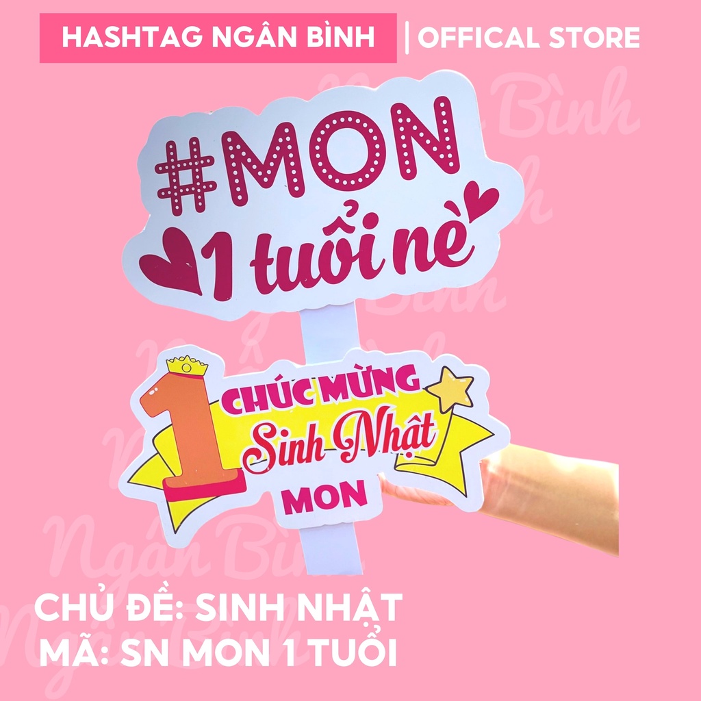BI,SÓC,KEM,THỎ,BỐNG,SỮA,GẠO,GẤU..... Hashtag Cầm Tay Chụp Hình Sinh Nhật