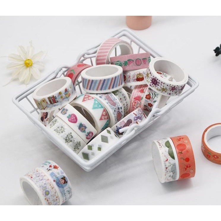 Cuộn Băng Keo Giấy Trang Trí Washi Tape - SP tự chụp, Trang Trí decor sổ