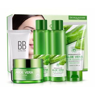 Bộ Chăm Sóc Da Lô Hội 92% BIOAQUA 5 Món