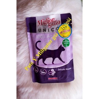 PATE MÈO MIGLIOR GATTO UNICO 85Gr VỊ THỊT CỪU NON
