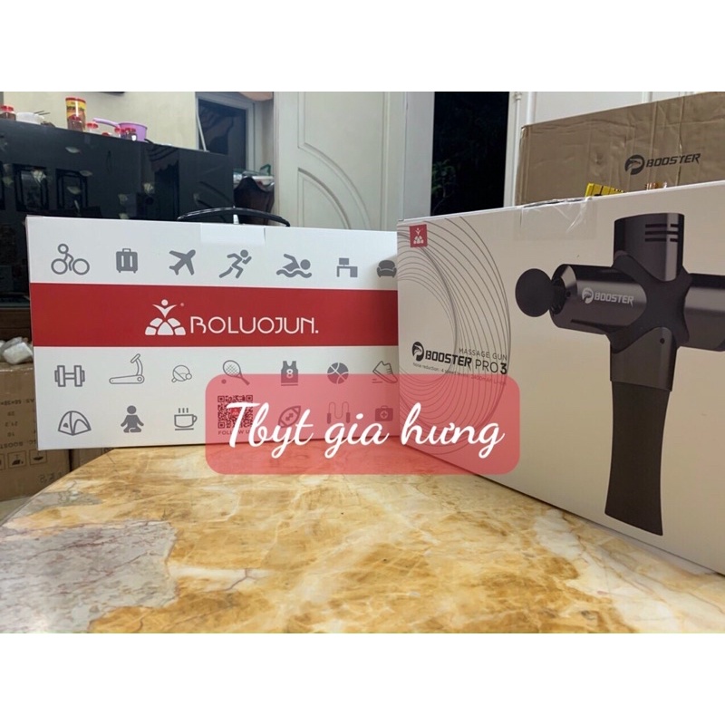 Booster Pro 3 - Máy massage cầm tay, chế độ chống rung, chống tê tay, bảo hành 12 tháng.