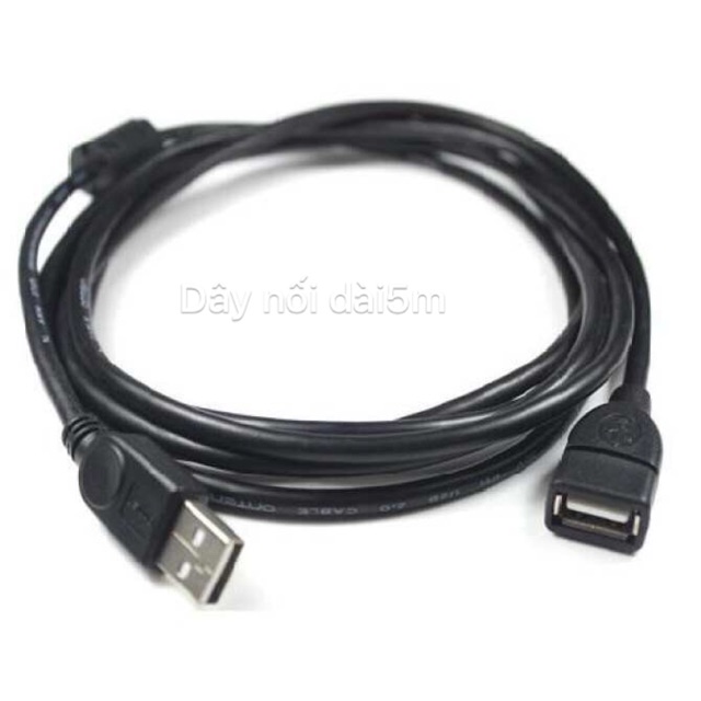 Dây nối dài usb dài 5m đen