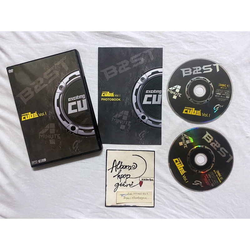Cube TV beast 4minute album Nhật đã khui seal, gồm2 DVD và photobook như hình.