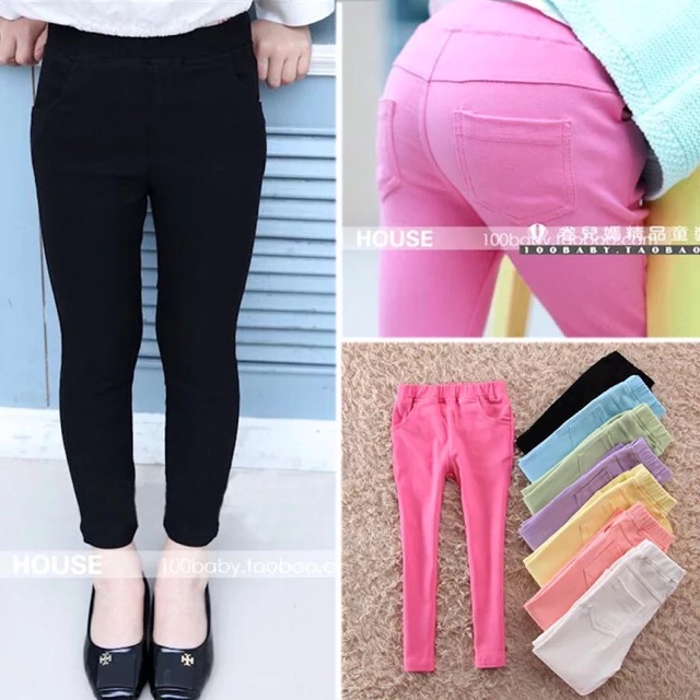 Quần kaki thun ( legging ) bé gái cao từ 12-40kg