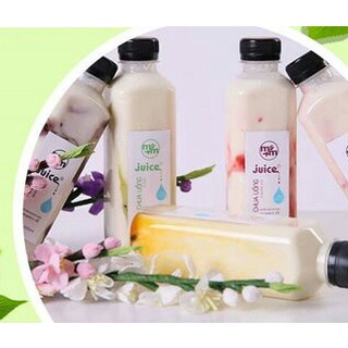 Chai nhựa vuông nắp đen 330ml- Chai đựng trà sữa, trà thái