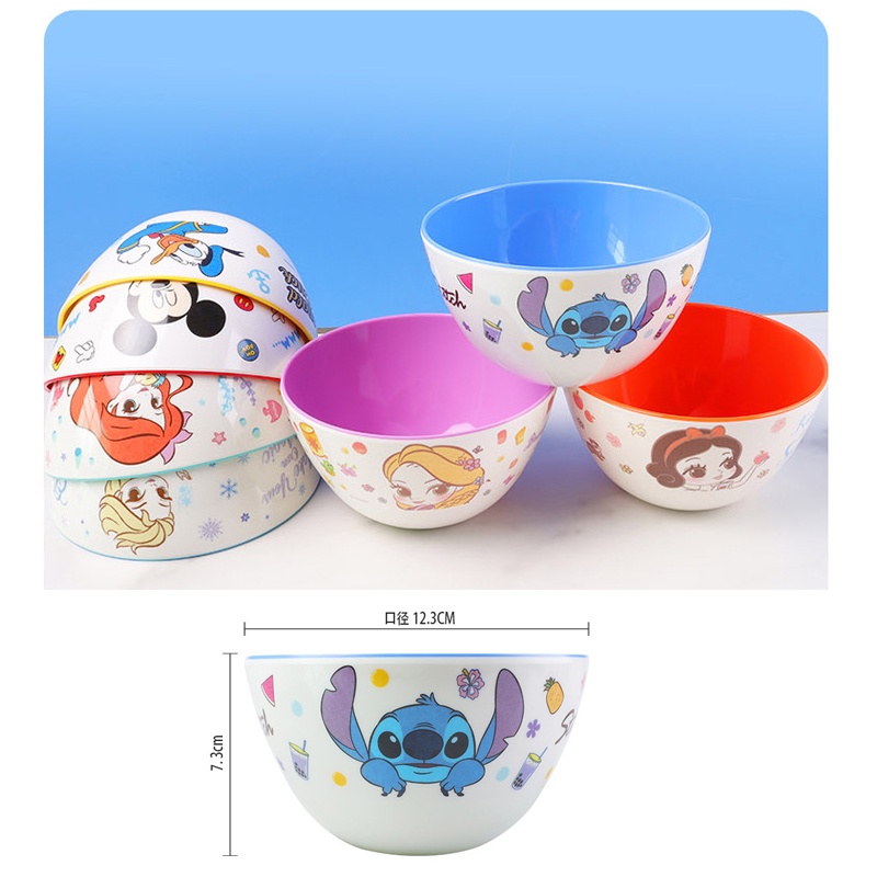 Đĩa Melamine Chống Sốc Hình Disney Cho Bé Ăn Sáng