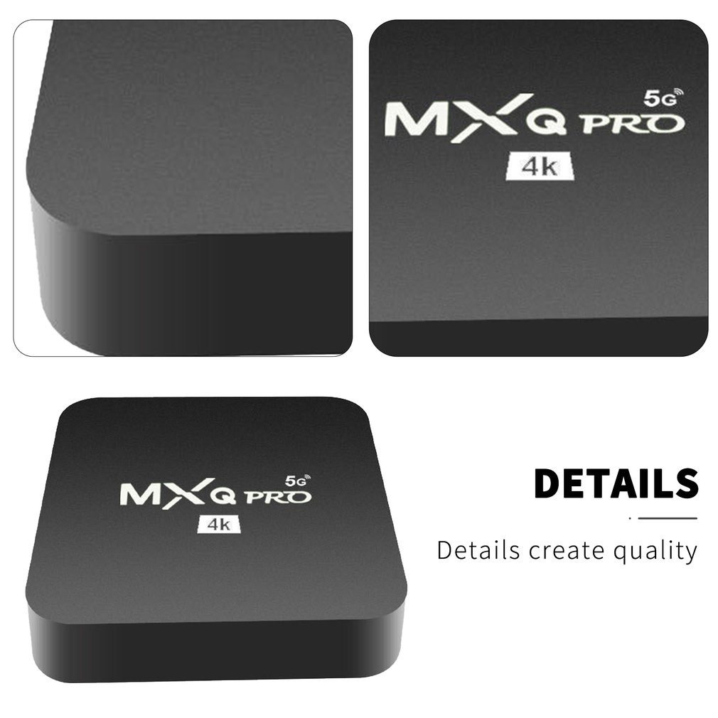 Đầu Mxq Pro Android Tv Box 4k (4G / 64g) Quad Core Smart Box Android 10.1 4k Uhd 3d 5g Wifi
