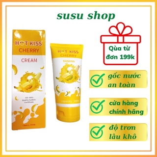 Gel bôi trơn chuối hot kiss cream hàng chuẩn chính hãng độ trơn lâu khô gốc nước an toàn an toàn 200ml