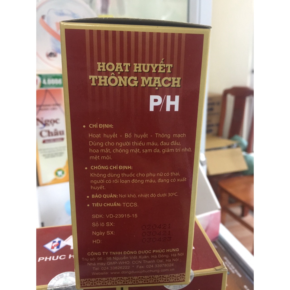 Hoạt huyết thông mạch PH lọ 250ml