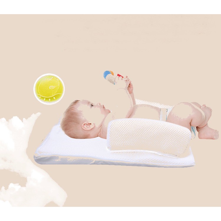 Gối Chống Trào Ngược, Gối Chống Chớ, Gối Chặn Cho Bé Sozzy 4 Mùa Thoáng Khí DD184