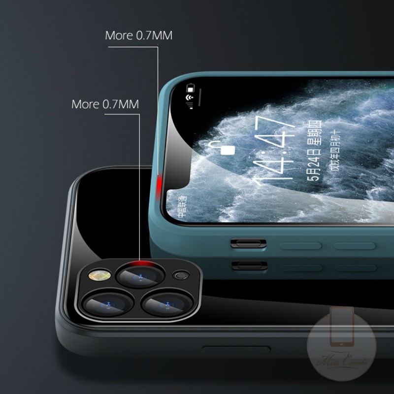 Ốp Điện Thoại Mặt Kính Lỏng Chống Trầy Xước Cho iPhone 11 12 Pro Max XR X XS Max SE 2020 8 7 6s Plus