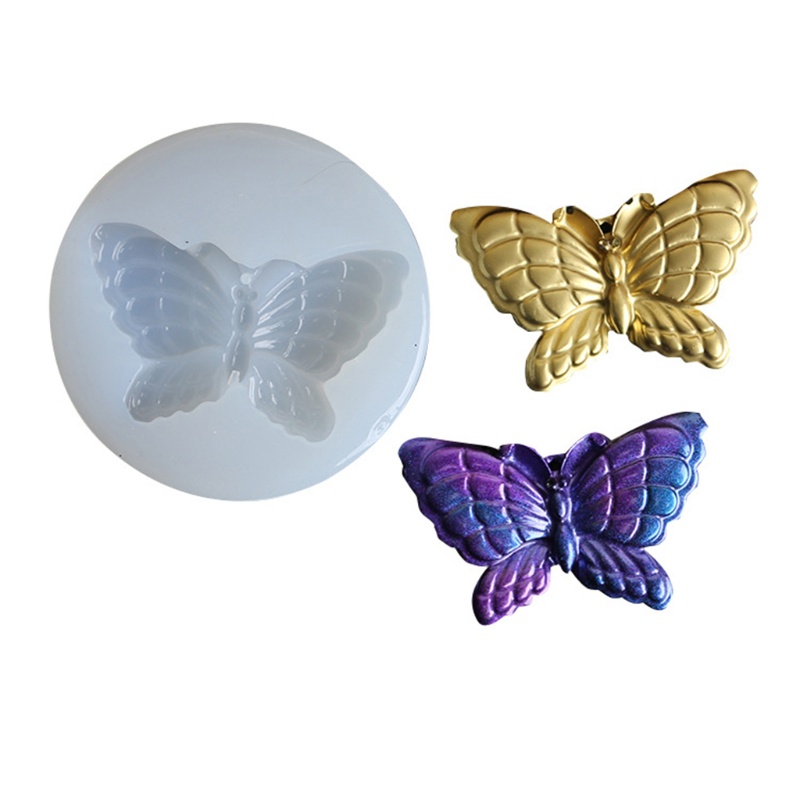 Set 2 Khuôn Silicone Làm Mặt Vòng cổ / Bông Tai Hình Bướm