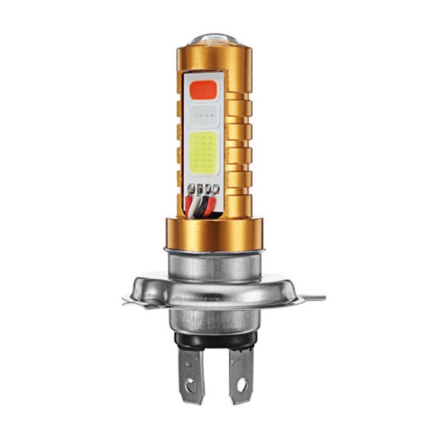 Đèn Pha Led Xe Máy H4 3 màu Siêu Sáng