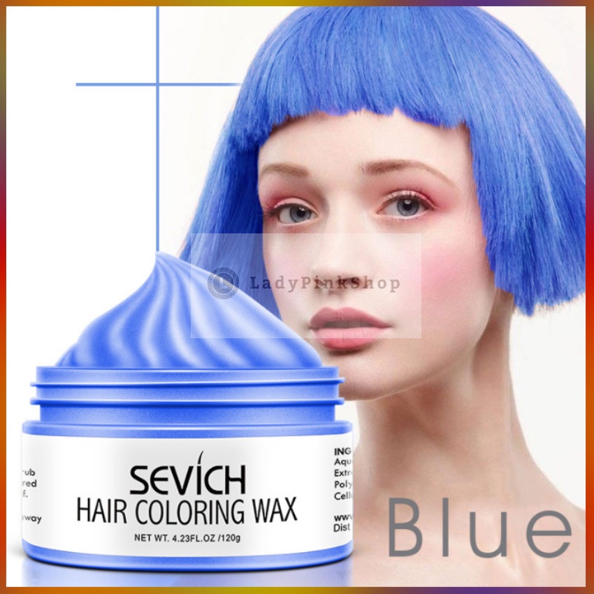 Sáp đổi màu tóc tạm thời chính hãng SEVICH màu Xanh Da Trời 120g/hộp