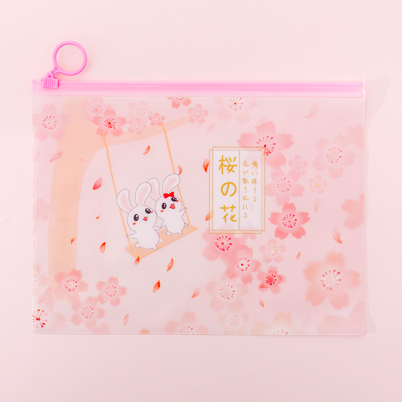 1 Túi Đựng Bút Hình Thỏ Hồng Xinh Xắn