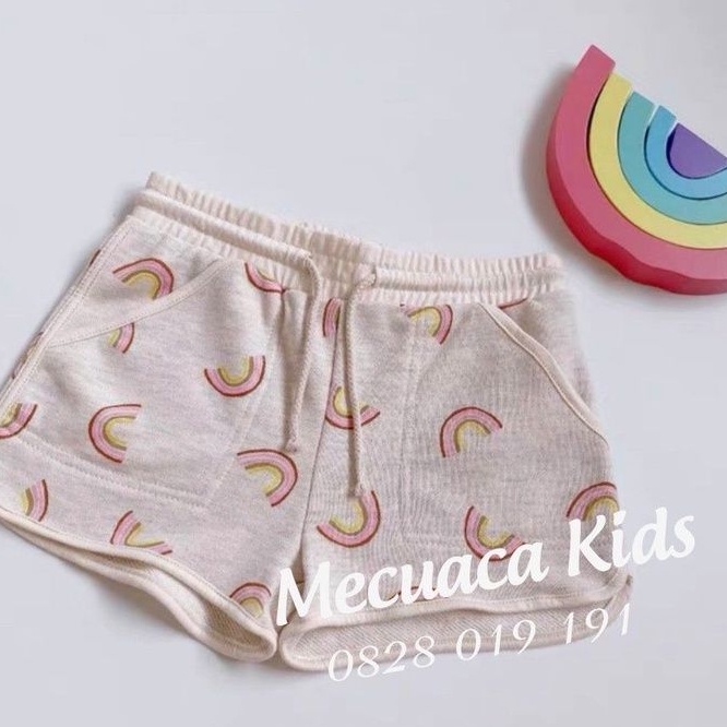 [2-9y] Quần short/quần sooc cotton da cá cho bé/bé gái xuất dư xịn