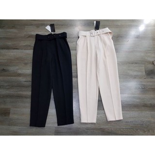 Quần baggy vero moda kèm đai vuông cạp cao hút mắt