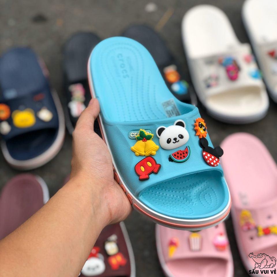 dép lê Cross tổng hợp các màu bán chạy MAILEBADE tặng thêm 12 sticker cross
