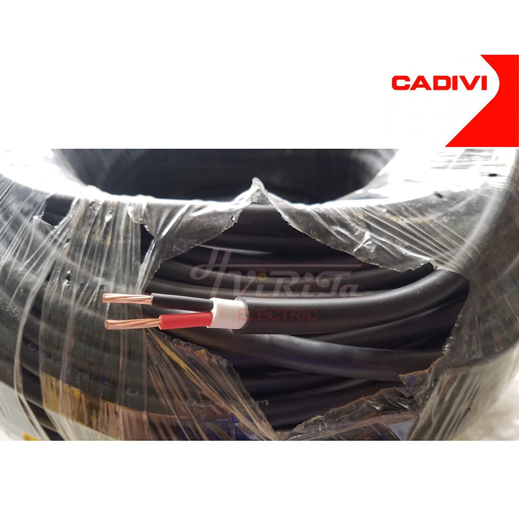 Dây điện đôi CADIVI CVV 2X1.5 CVV 2X2.5 CVV 2X4 cắt lẻ 10 mét