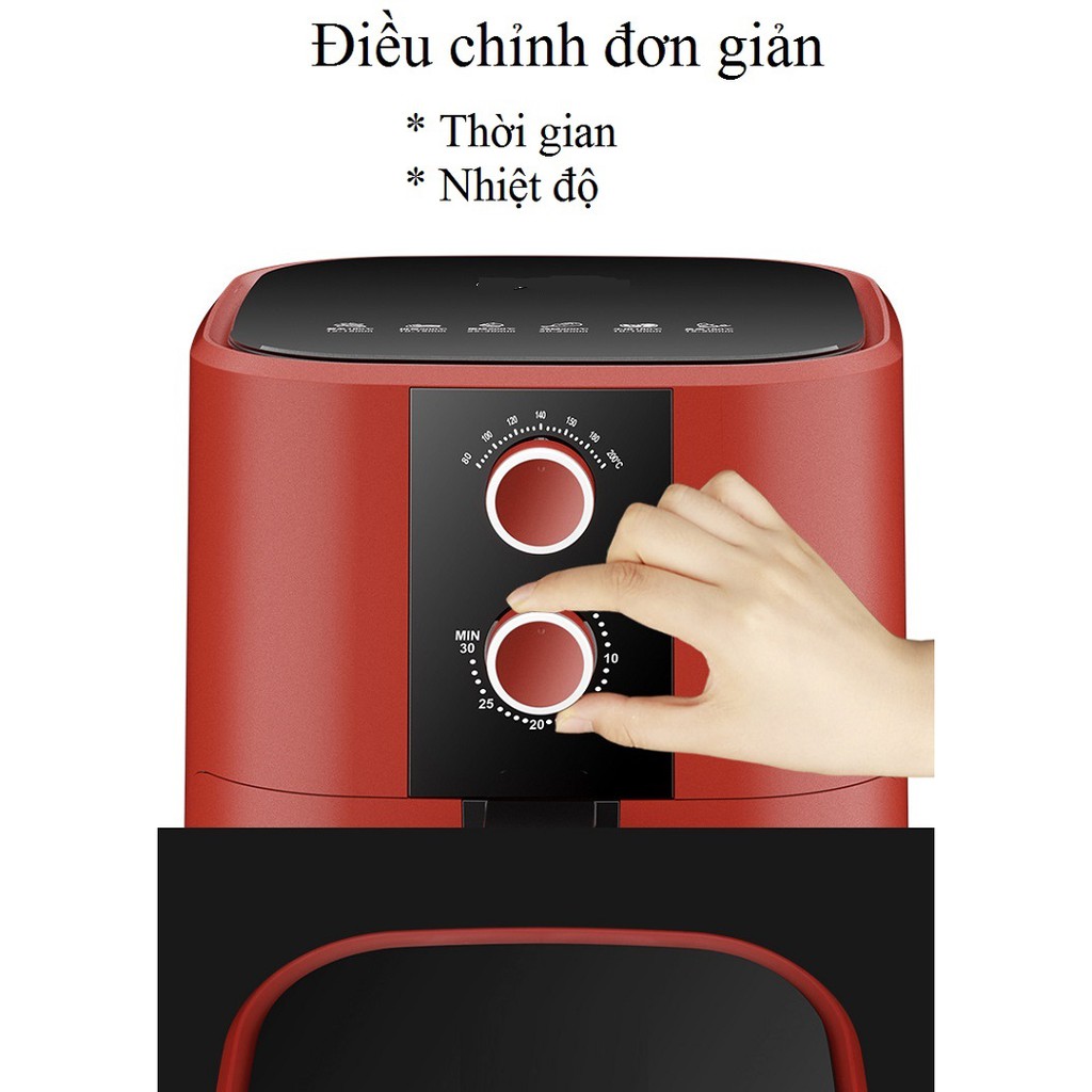 Nồi Chiên Không Dầu❤️FREESHIP❤️ Nồi Chiên Điện Tử Đa Năng Dung Tích Lớn