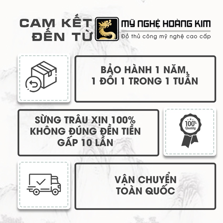 Quân cờ tướng Sừng Trâu Đen 4 cm chiện viên đục máy cao cấp Mỹ Nghệ Hoàng Kim [ Hàng chính hãng ] quân cờ tướng đẹp