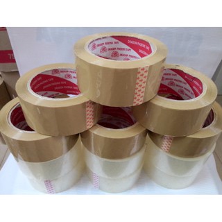 12 Cuộn Băng Keo Trong (Đục) Dán Thùng 200Y