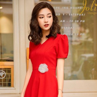 ĐẦM CÔNG SỞ XANH PASTEL DUYÊN DÁNG - VÁY LIỀN THÂN THỜI TRANG THIẾT KẾ 2019(45087)