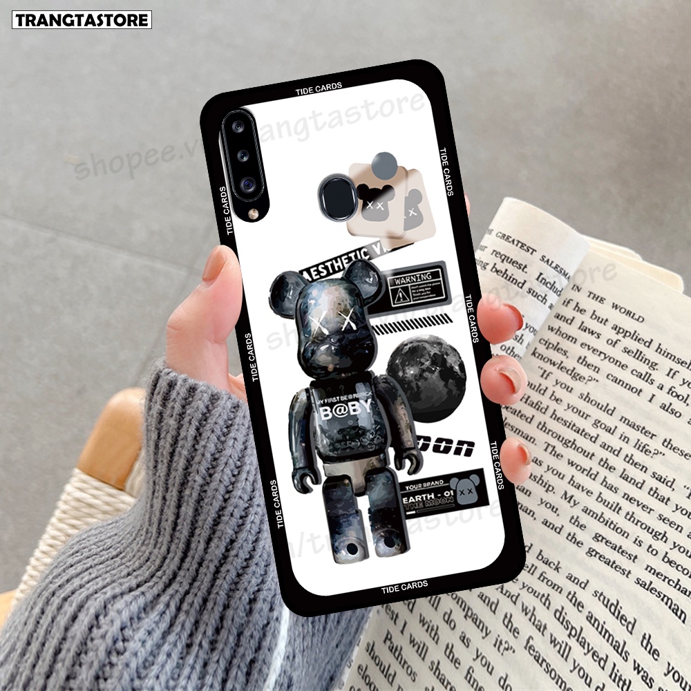 Ốp lưng Samsung A20s in hình gấu Bearbrick,Mountain,xanh,đen,đỏ giá rẻ