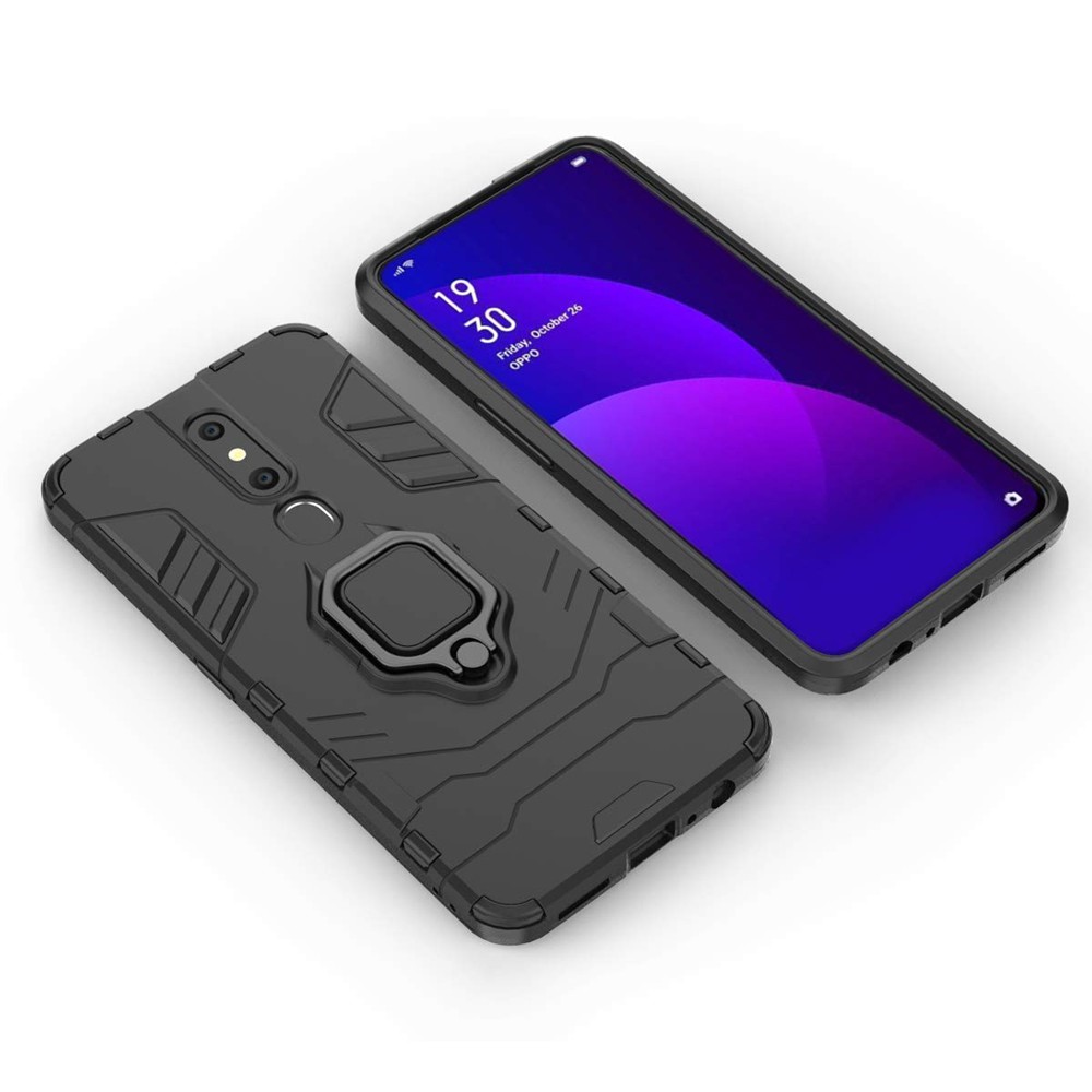 Ốp lưng Oppo F11 Pro, Ốp Chống sốc Iron Man có giá đỡ nhẫn iring hít Ôtô Bảo vệ viền và Camera cho Oppo F11 Pro