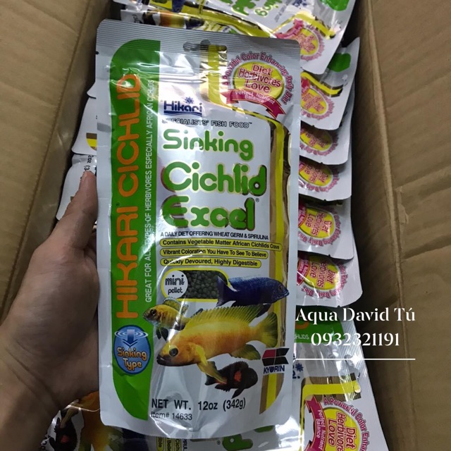 Thức Ăn Hikara Sinking Cichlid Excel 342gram Cho Cá Cảnh