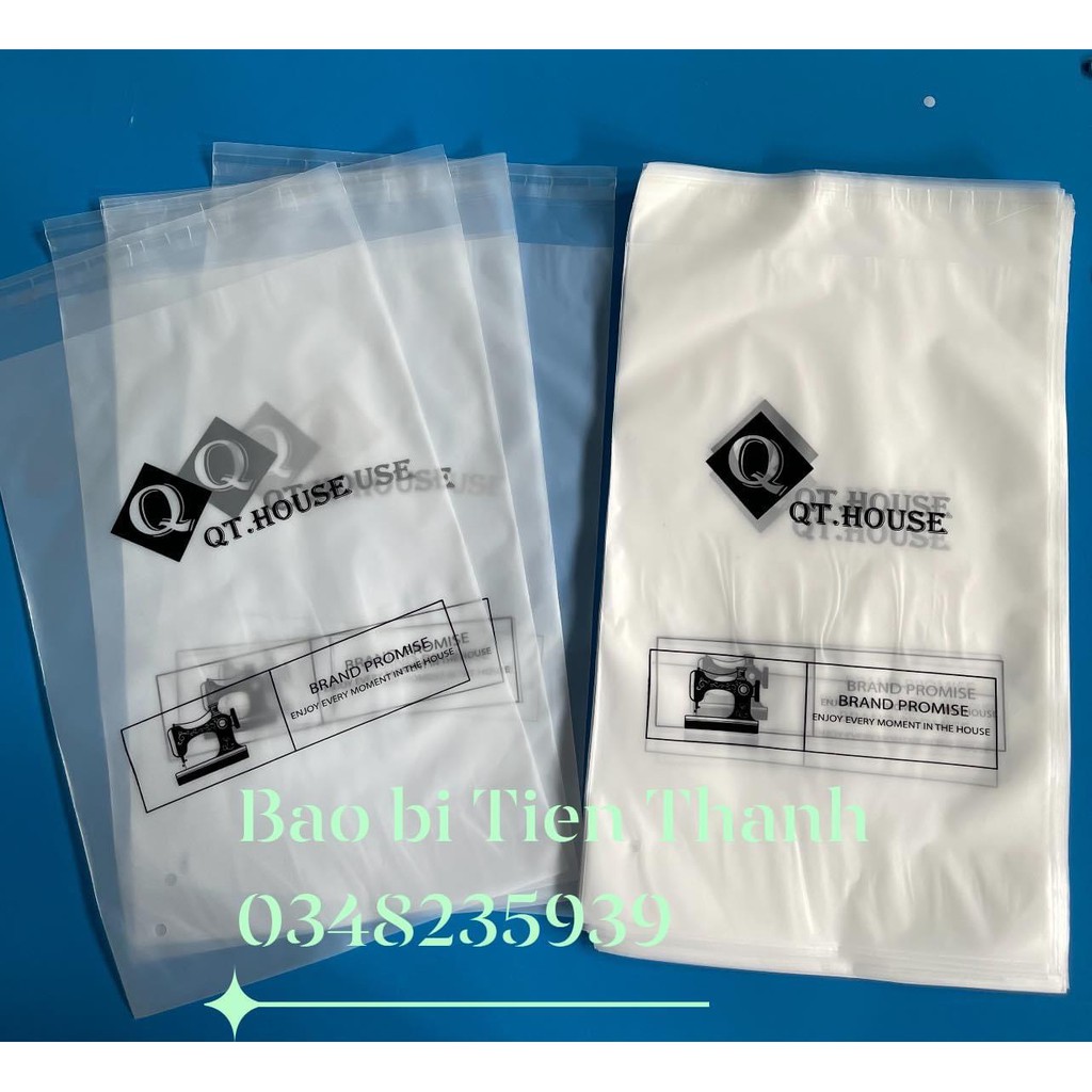 Set 1 kí túi HD keo dán mờ đựng quần áo, phụ kiện